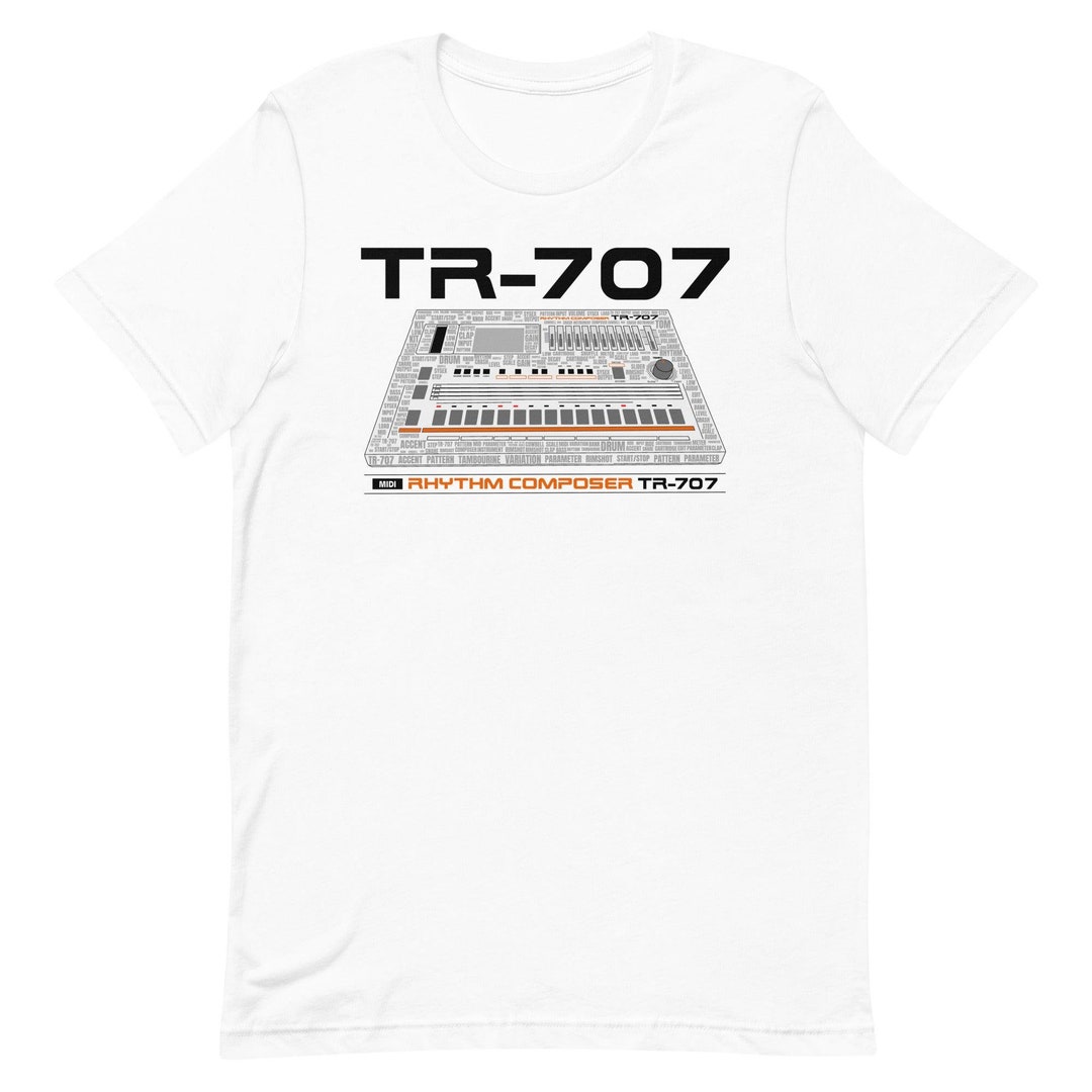 Beats Shirt Roland TR 707 Drum Machine DJ Graphic Tee Old School capital-kids-old-school-music-party-may-28-capital-compassion