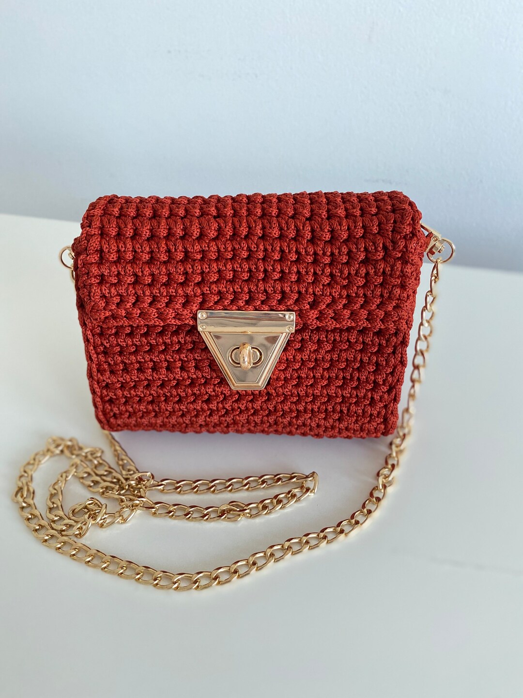 Premium Designer Bag/handmade Evening Bag/handmade Knitted Etsy