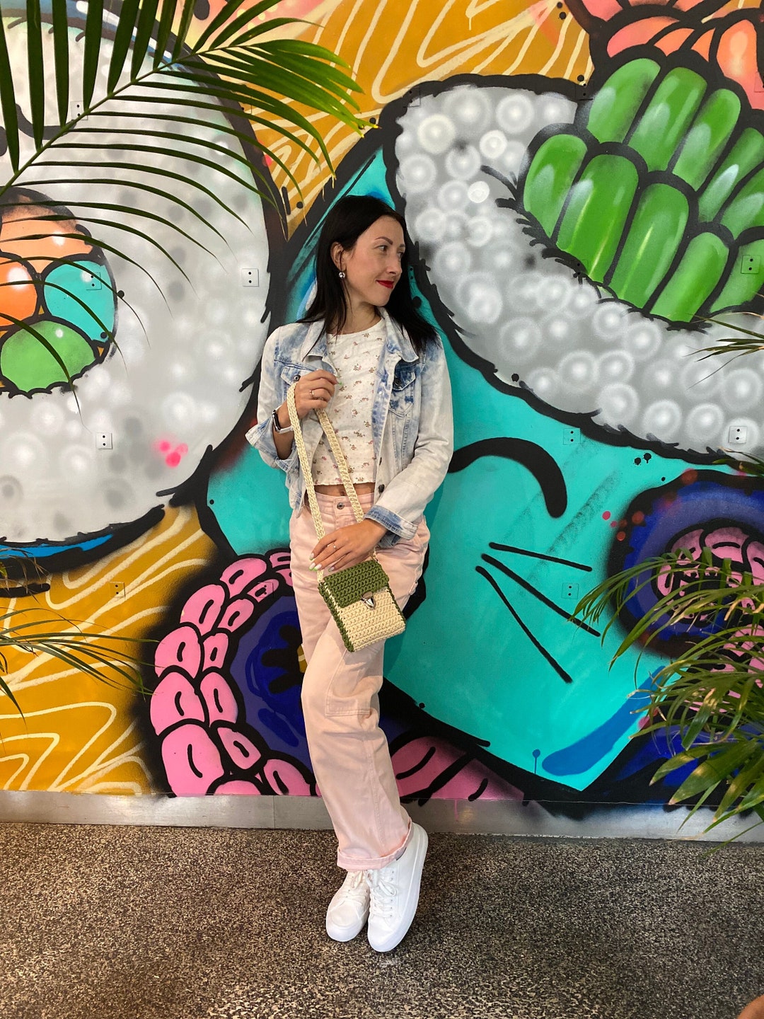 Phone Sling Bag/crossbody/handmade Knitted Bag/designer Etsy