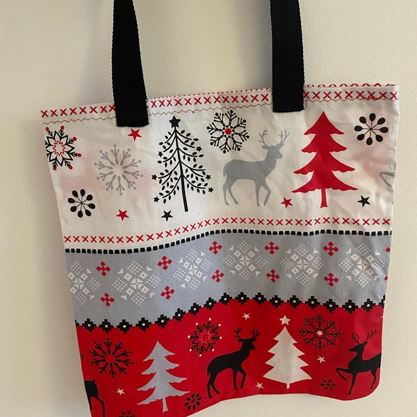 Shopper/ Handmade shopper/ Christmas shopper/ Shopping bag/ gift for new year