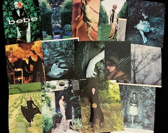 Vintage Fashion Photography Pages - Pre-Raphaelite, English French Country, Woodland Forestcore Theme - Late 1980s-Early 1990s Fashion