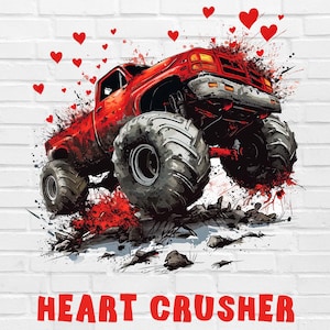 Hartbreker PNG | Valentijnsdag PNG | Monster Truck Valentijnsdag PNG | Valentijn Png | XoXo-png | Hartbreker png