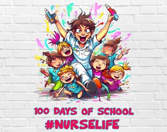 100 日間のスクール ナース PNG | Nurselife PNG | 100 日目 (学校生活) PNG | 100 日間賢くなる | 100 日間の学校生活