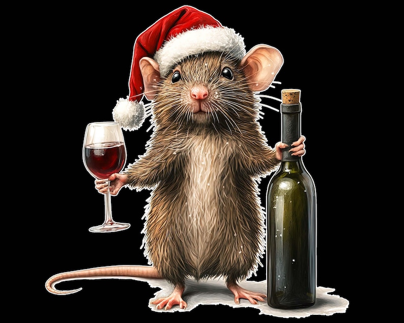 Alcohol Christmas PNG | Christmas Drinking PNG | Christmas Wine PNG ...