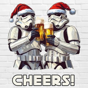 Star Wars Weihnachten PNG | Weihnachten Star Wars PNG | Alkohol Weihnachten PNG Weihnachten trinken Png Weihnachten Bier Png Prost Png Stormtroopers