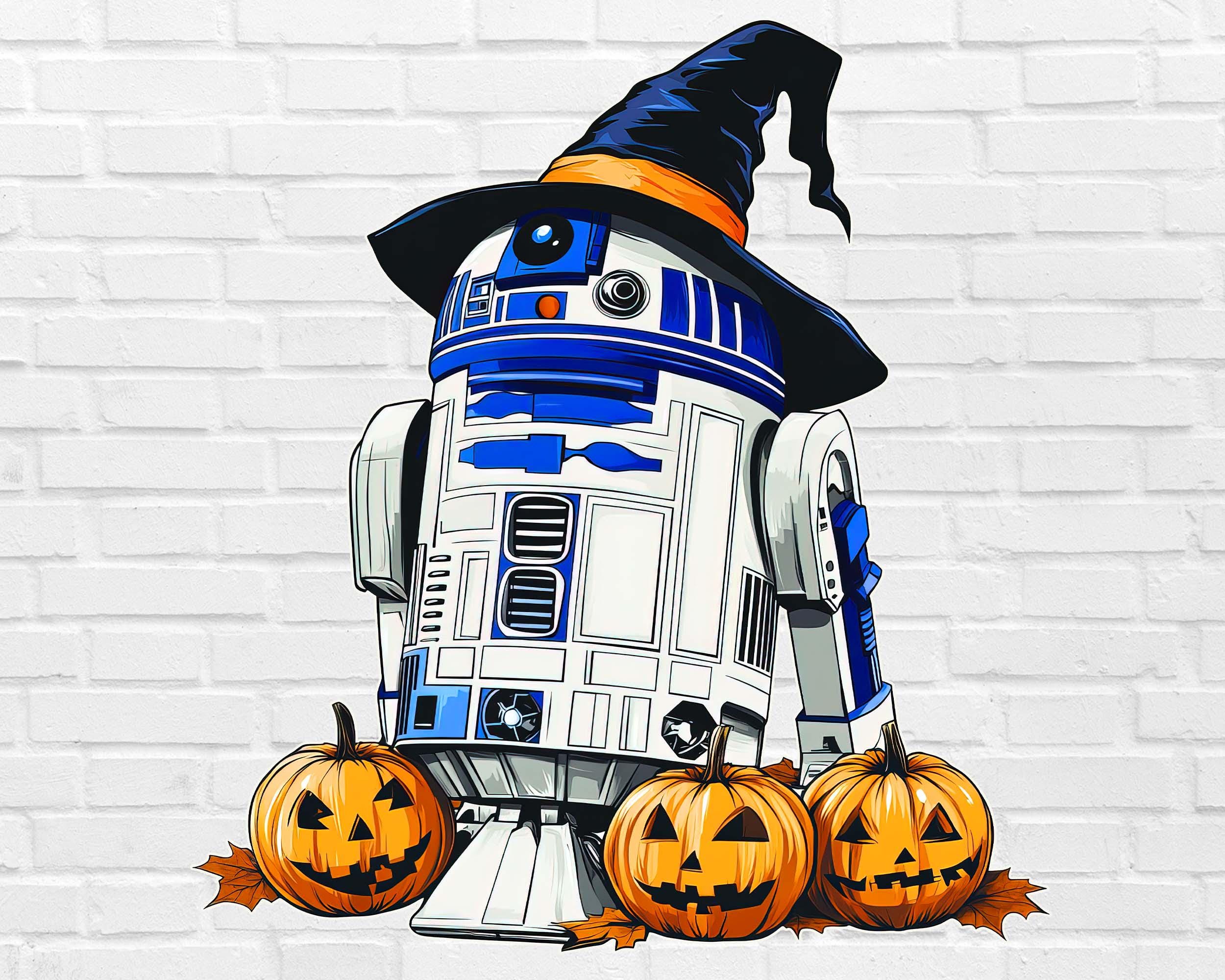 Star Wars Halloween PNG | Funny Halloween PNG for shirt and decor | R2D2 PNG Spooky Season Png Halloween Star Wars Png Cute Retro Pumpkin R2
