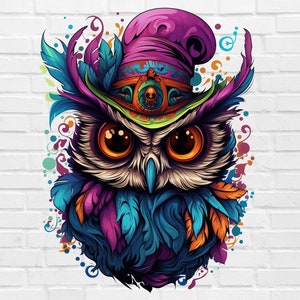 Mystieke Uil PNG-bestand | Magische uil PNG | Voodoo-uil PNG | Vogel png