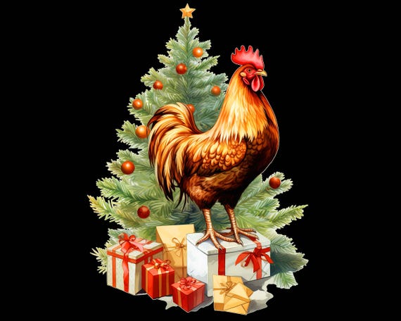Pendentif De Noël En Forme De Poulet – Décoration Festive Et Amusante Pour Sapin, Fenêtre Ou Sac à Dos ! - 12