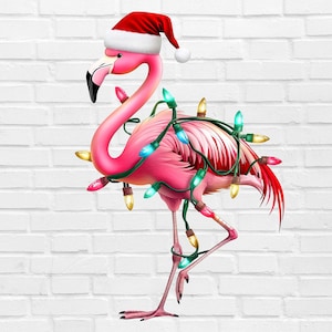 Flamant rose de Noël PNG | Lumières de Noël PNG | Noël rose PNG | Animaux de Noël PNG | Pyjama de Noël PNG | Pyjama de Noël pour animal de compagnie