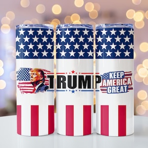 Trump 20 Unzen Tumbler Wrap: Vaterländisches PNG Design (Digitaler Download)