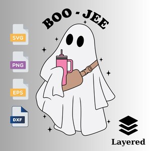 Boo Jee svg, Stanley Tumbler Inspired Ghost PNG, Boo Jee png, Jpg,Cute ghost PNG, funny Halloween Png, Spooky Vibes, Halloween Gift