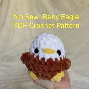 No Sew Baby Eagle Pattern, No sew Pattern, Crochet Eagle Pattern, Crochet Pattern, eagle pattern, Baby Eagle Pattern