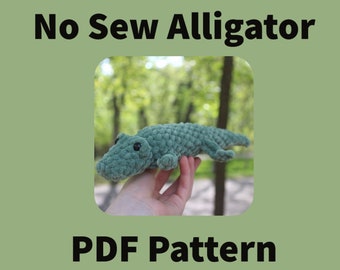 Crochet alligator pattern, NO SEW pattern, Crochet Pattern, Pocket, Amigurumi, Pattern, Amigurumi Pattern, crochet alligator