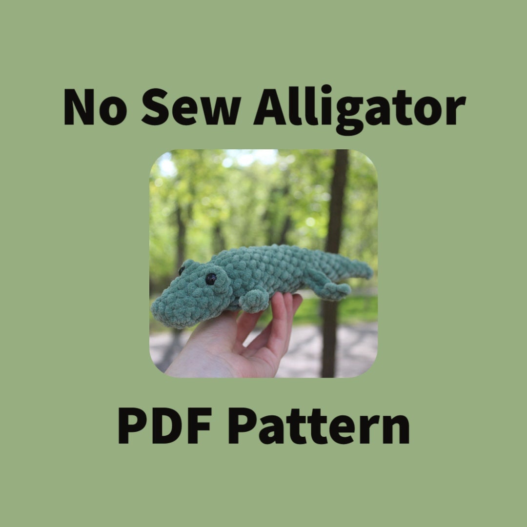 40 Alligator Crochet Patterns for Handmade Gifts, Nursery Decor, and Playful Amigurumi 7 Crochet alligator