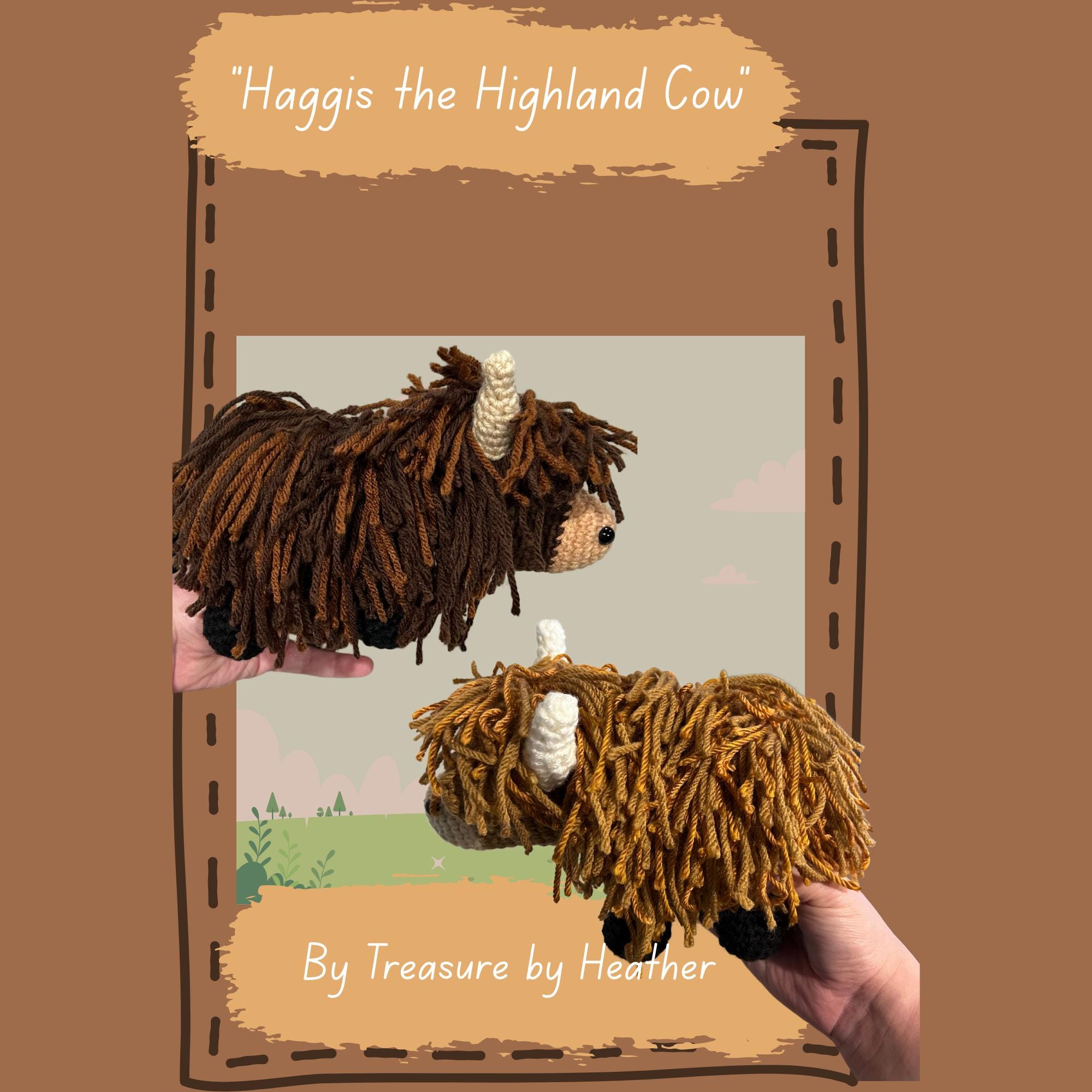 39 Highland Cow Crochet Patterns for Rustic, Fluffy Amigurumi Charm 5 Highland Cow Crochet Pattern: Haggis Amigurumi