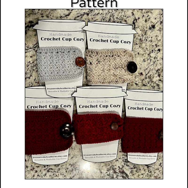 Cup Cozy Pattern Etsy