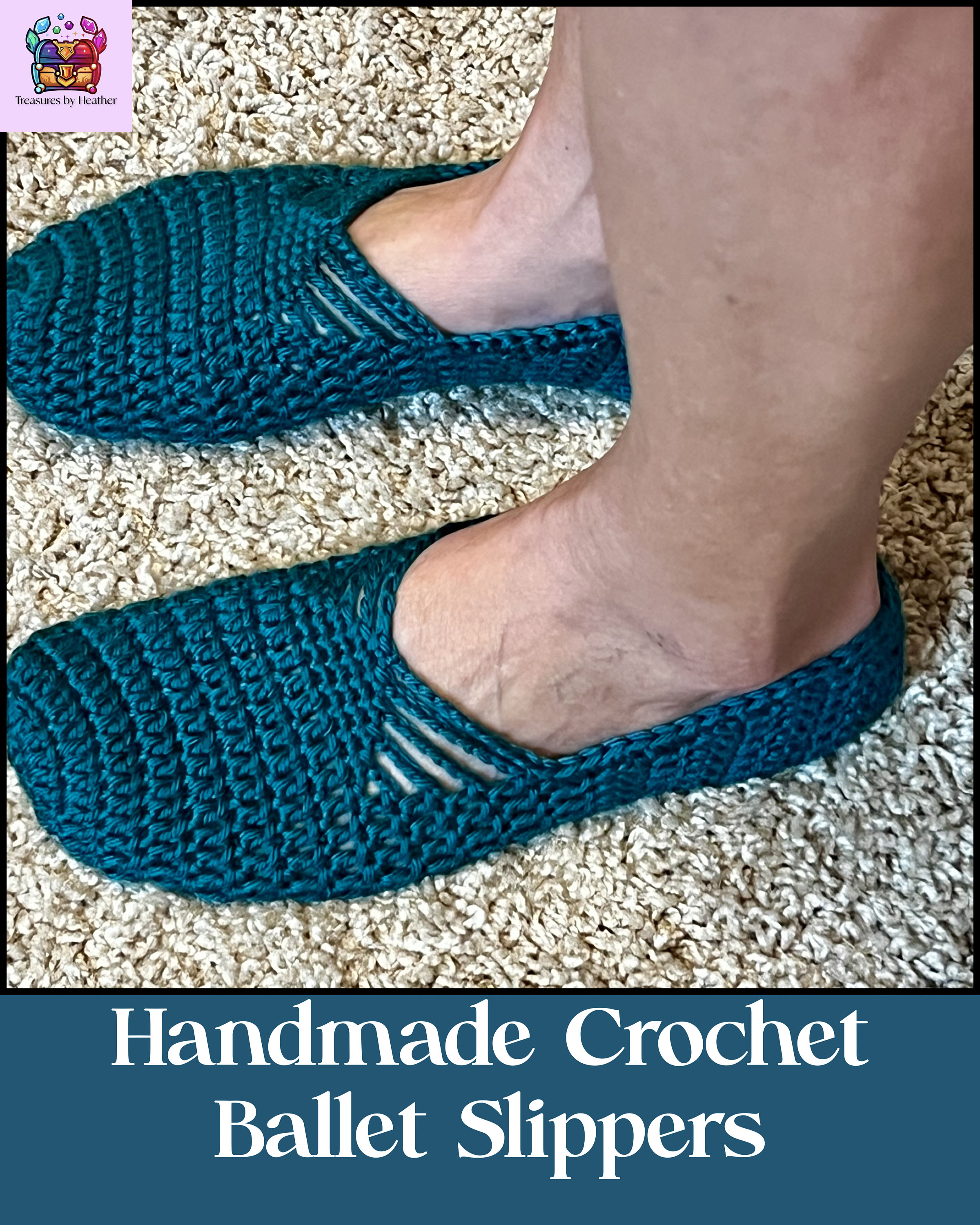 Ultra Comfortable and Soft Handmade Crochet Ballet Slippers - Customizable Sizes & Colors