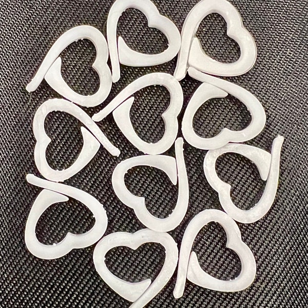 3D Printed Heart Shaped Stitch Marker Digital File