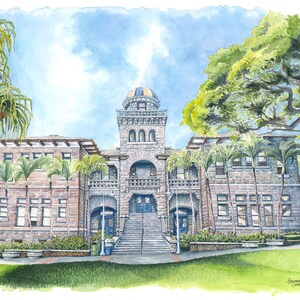 Old Hawaiian stone building - architecture - Pauahi Hall - Punahou School - Oahu | Honolulu | Hawaii
