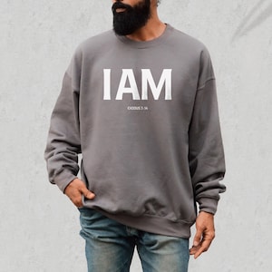 IAM | Christian sweatshirt, Christian streetwear, Jesus sweatshirt, Jesus apparel