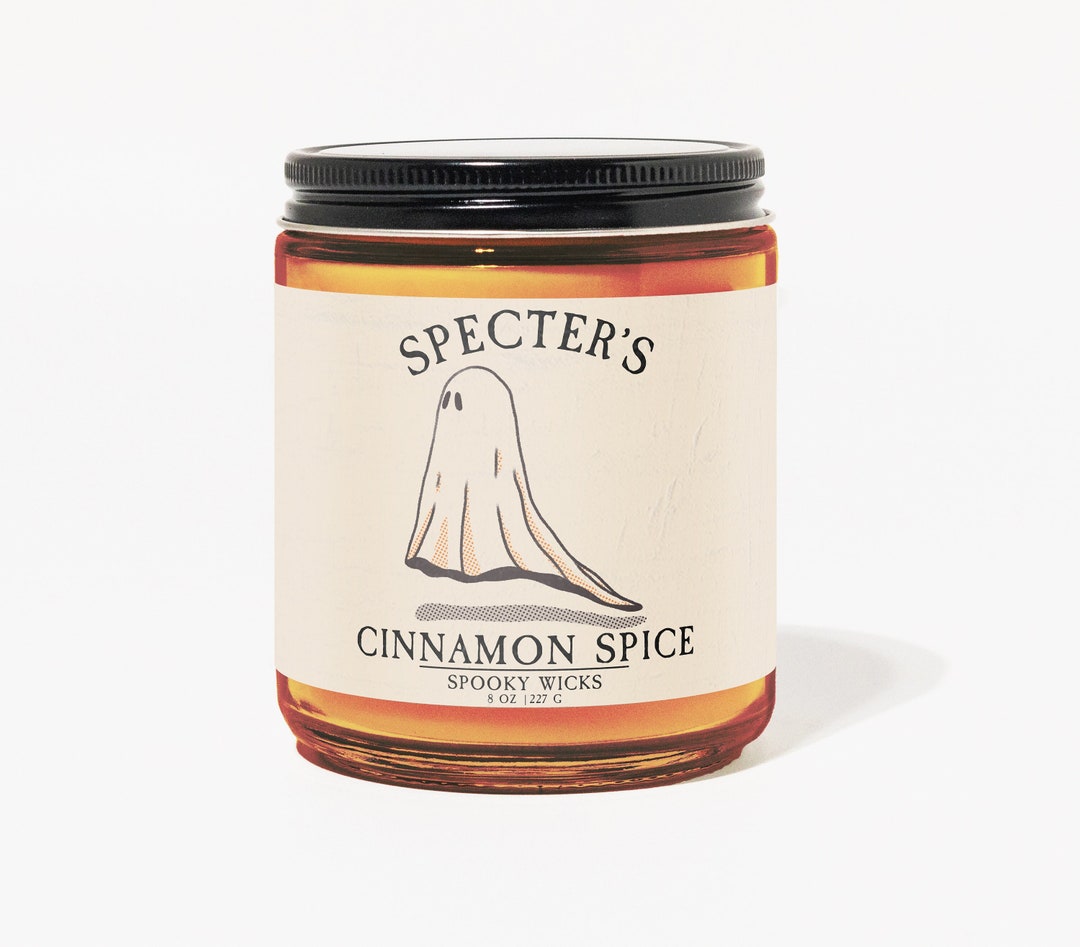 Specter's Cinnamon Spice Spooky Wicks Retro Halloween Candle Fall