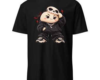 ハロウィン もちもちスカル カワイイTシャツ – ギルダン ソフトスタイル 64000