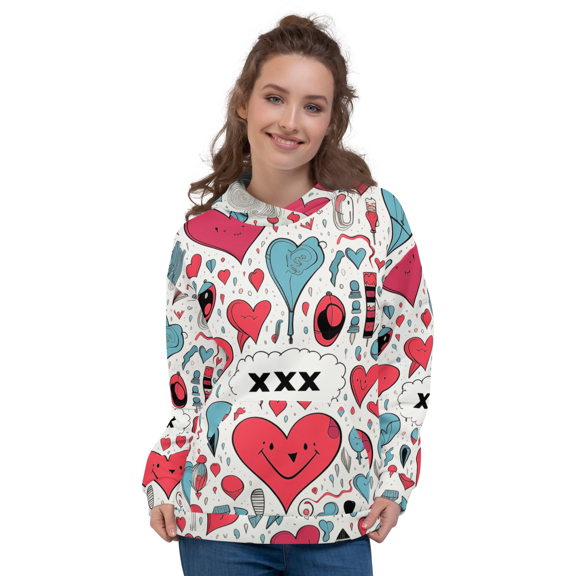 Discover Hearts 3D Hoodie