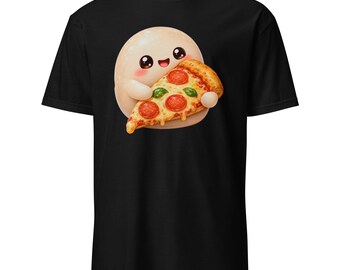 かわいいもちピザTシャツ – ギルダン ソフトスタイル 64000
