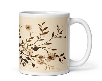 Tasse au toucher floral