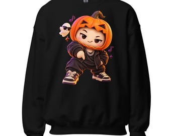 かわいいかぼちゃもちハロウィンスウェットシャツ – ギルダン 18000