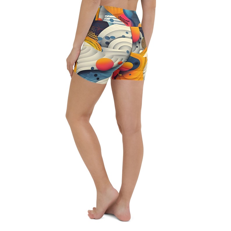 Zigzag Glow Short de yoga Op Art image 8