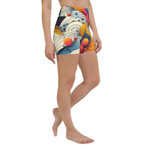 Zigzag Glow Short de yoga Op Art image 9