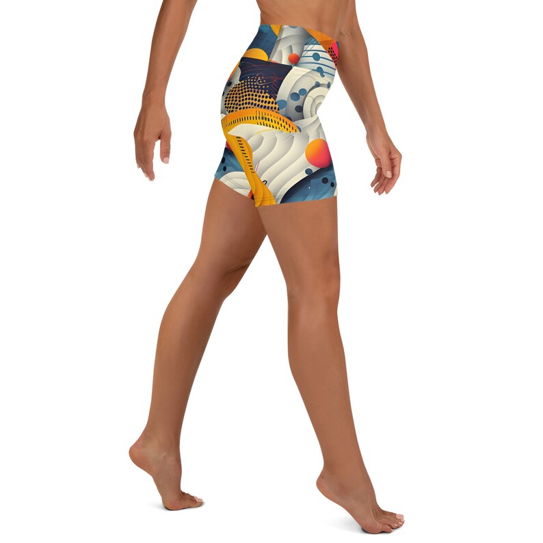 Zigzag Glow Short de yoga Op Art image 5