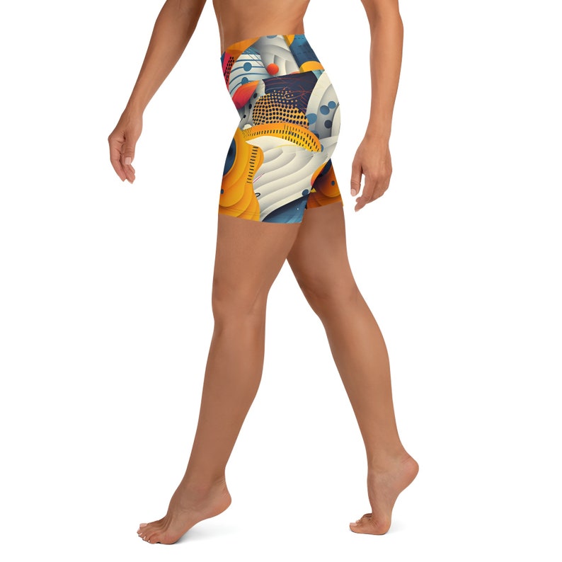 Zigzag Glow Short de yoga Op Art image 6