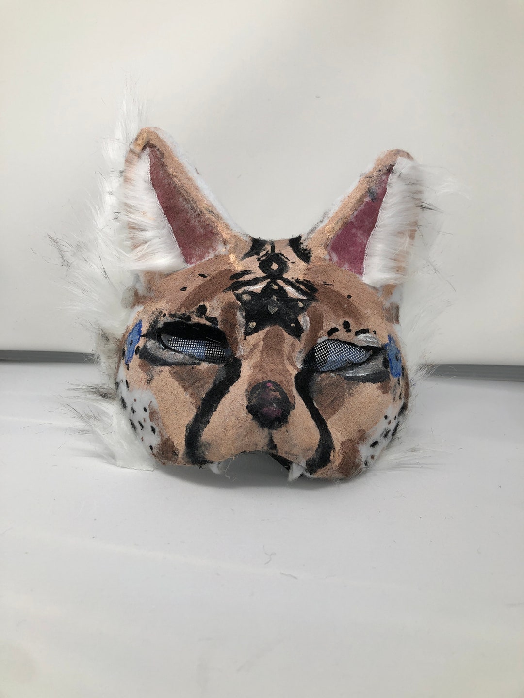 THERIAN SERVAL CAT Mask read Description - Etsy