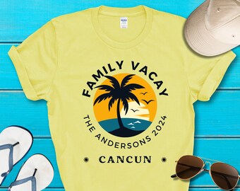 Family Holiday T-shirt, Funny Family Vacation Shirt, Personalised Holiday Family Vacation T-shirts, Family Vacay shirt