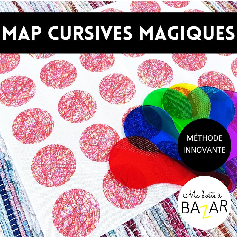 Map magique pour apprendre les lettres minuscules cursives image 1