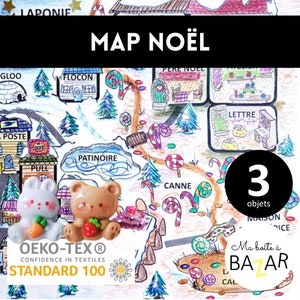 Weihnachtskarte + 3 kleine Objekte