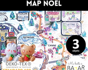 Map Noël + 3 petits objets