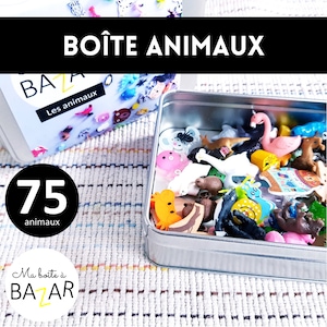 Ma boîte à bazar des animaux, petits objets pour tri Montessori, activité enfant image 1