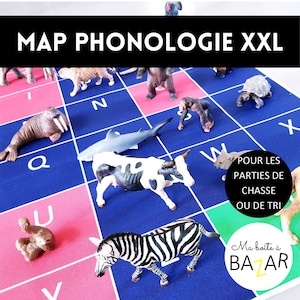 KARTE Riesenalphabet Phonologie Großbuchstaben Montessori
