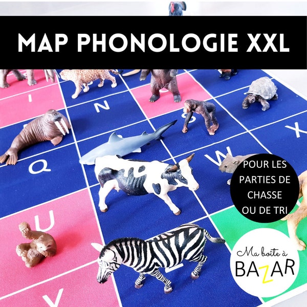 MAP Géante alphabet phonologie lettres Montessori