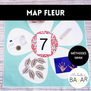 Fleur des nombres MHM, Méthode Heuristique des Mathématiques, activité enfant, maternelle CP