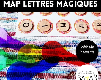 Magic map for learning lowercase cursive letters