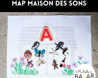 Map Maison des sons, phonologie, activité enfant, maternelle