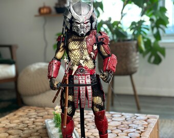 Custom Samurai Predator Mask for 1/4 Neca Jungle Hunter Predators Made to Order