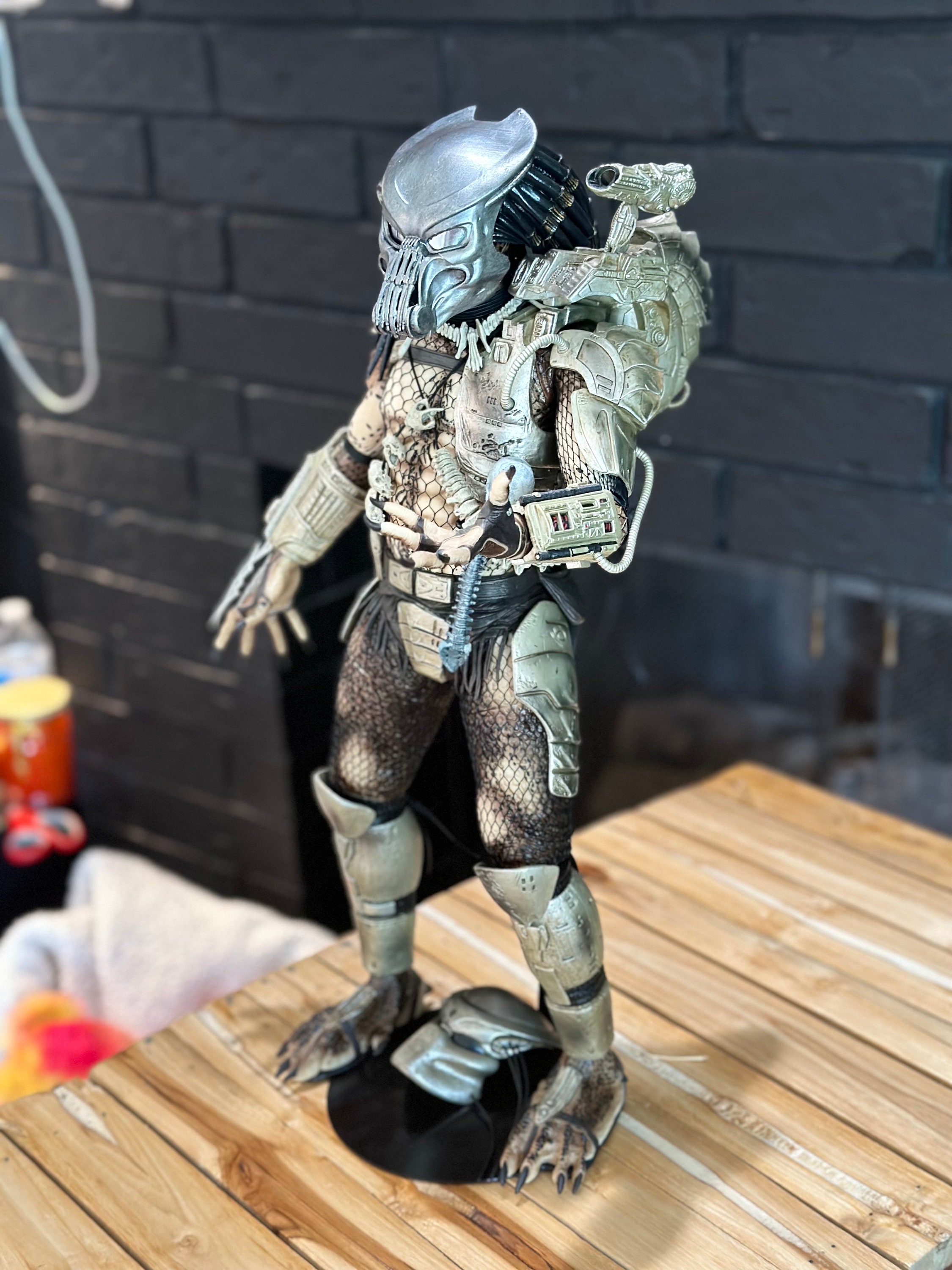 Custom Bone Grill Predator Mask for 1/4 Neca Jungle Hunter/warrior ...