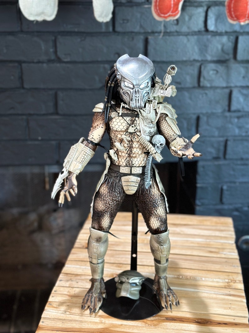 Custom Bone Grill Predator Mask for 1/4 Neca Jungle Hunter/warrior ...