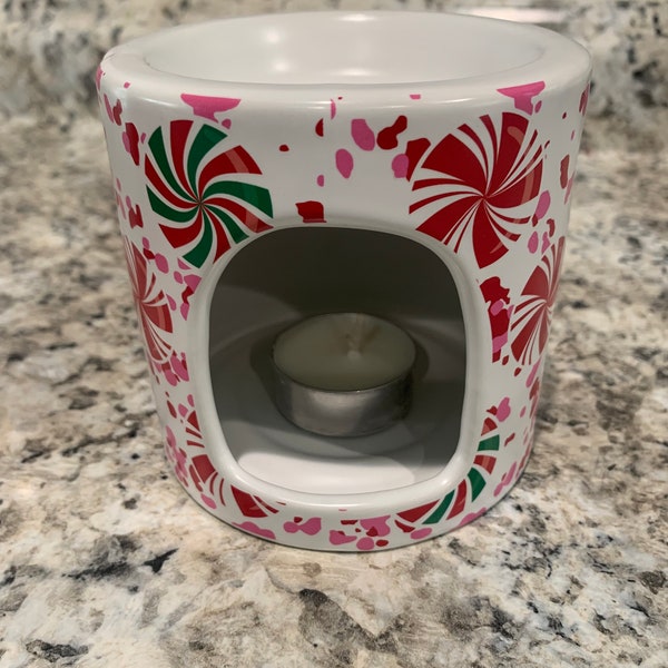 Ceramic Candle Warmer with Tealight Candles // gingerbread wax warmers// peppermint wax warmers// holiday decor