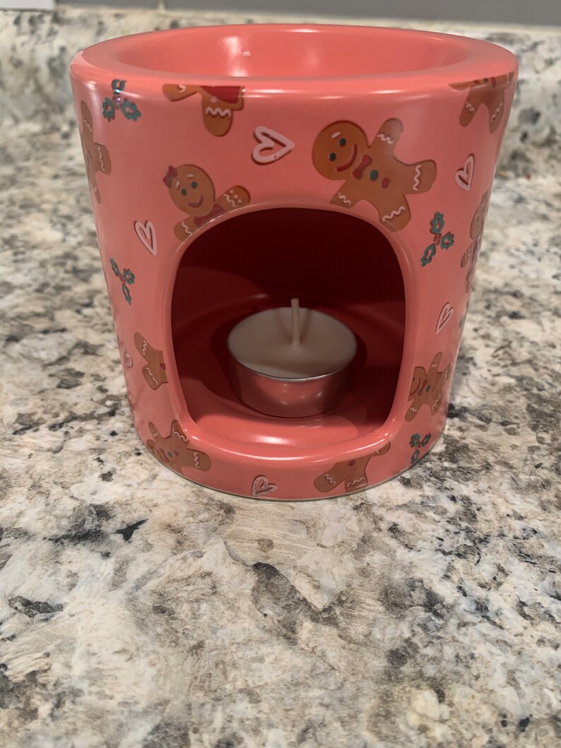 Ceramic Candle Warmer With Tealight Candles // Gingerbread Wax Warmers
